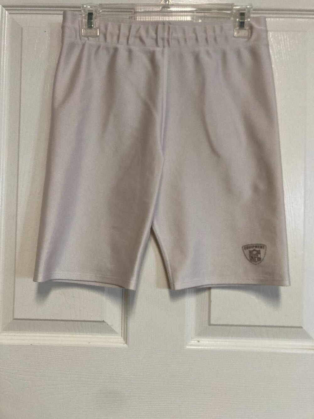 NFL EQUIPMENT Authentic on field practice shorts white w/logo draw string tie no